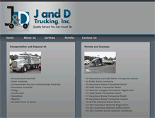 Tablet Screenshot of janddtruckinginc.com